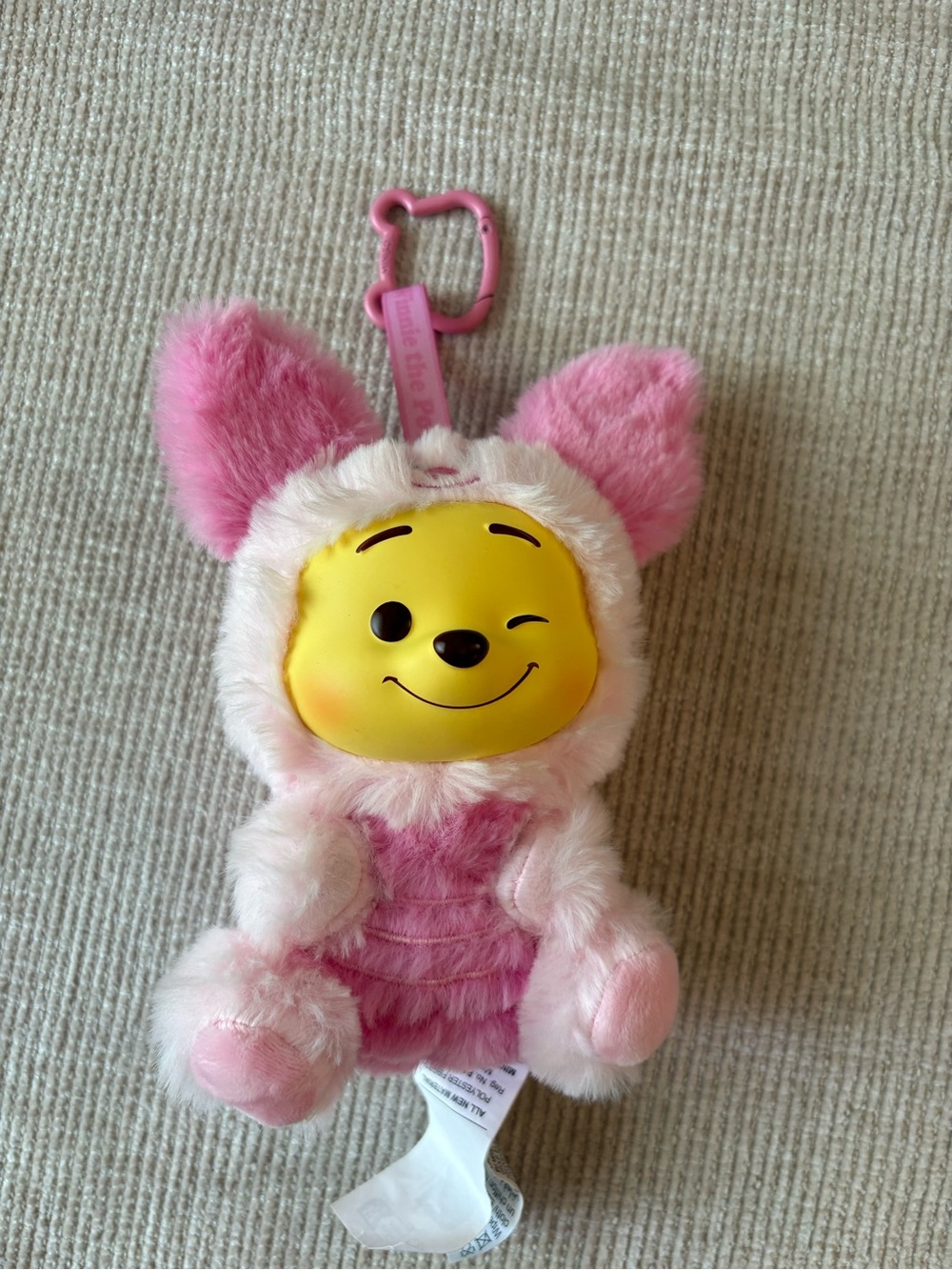 Miniso Winnie the Pooh bag charm plush, Piglet